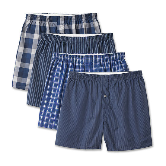 Fruit of the Loom Premium Cotton Mens 4 Pack Boxers - JCPenney