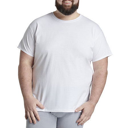 Fruit of the Loom Mens 3 Pack Short Sleeve Crew Neck Moisture Wicking T-Shirt Big, 3x-large, White
