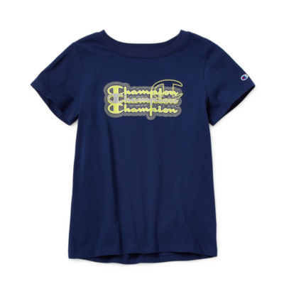 Champion Big Girls Crew Neck Short Sleeve Graphic T-Shirt