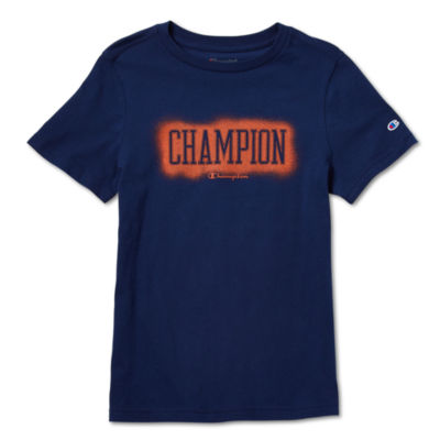 Champion Boyfriend Fit Charm Blue Long Sleeve T-Shirt