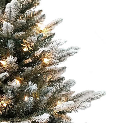 Kurt Adler Prelit Clear Frosted 4 Foot Pine Christmas Tree