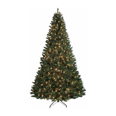 Kurt Adler Clear Point 9 Foot Pre-Lit Pine Christmas Tree