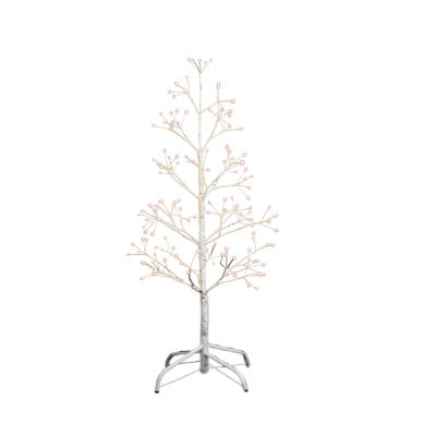 Kurt Adler Birch With White Led Foot Multi-Function Lights Christmas Tree