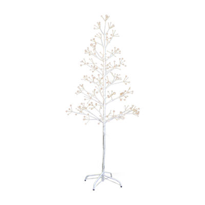 Kurt Adler Birch With White Led 5 Foot Multi-Function Lights Christmas Tree