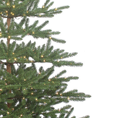 Kurt Adler White Led Mountain 7 Foot Pre-Lit Pine Christmas Tree