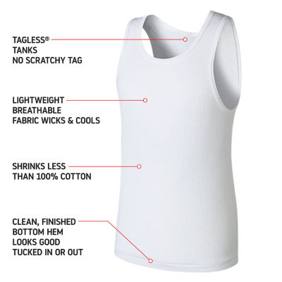 Hanes Mens Round Neck Sleeveless Tank Top - JCPenney