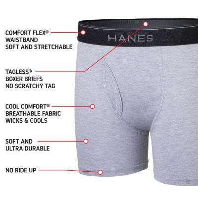 Hanes Big Boys Ultimate Dyed Boxer Brief with ComfortSoft