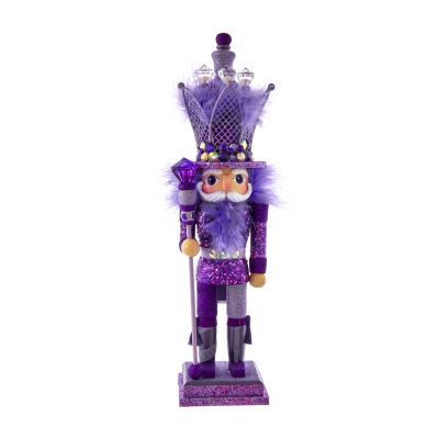 Kurt Adler 16Inch Hollywood Purple King Christmas Nutcracker, Color