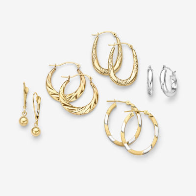 14K Gold Ball Drop Earrings