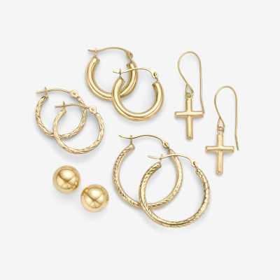 14K Gold Ball Stud Earrings