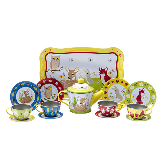 Schylling Forest Friends Tea Time Set Housekeeping Toy
