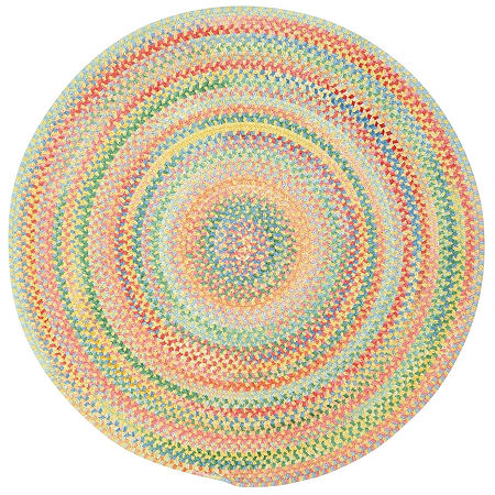 Capel Inc. Baby's Breath Concentric Braided RoundRugs, One Size, Yellow