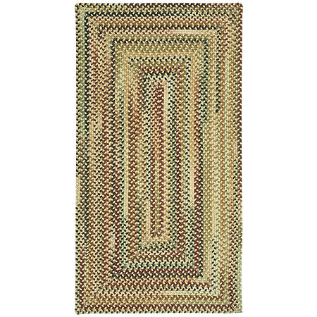 Capel Inc. Bangor Concentric Braided Rectangular Rugs, One Size, Yellow