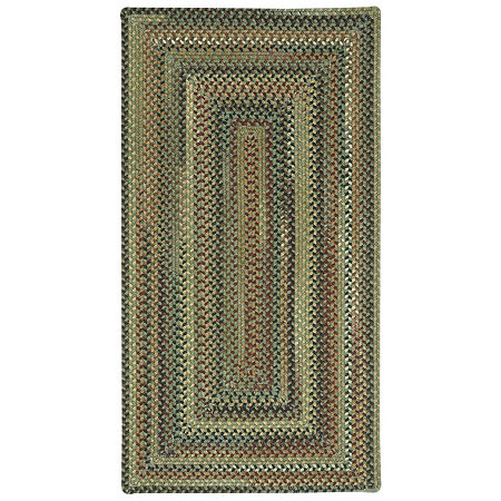 Capel Inc. Bangor Concentric Braided Rectangular Rugs, One Size, Green