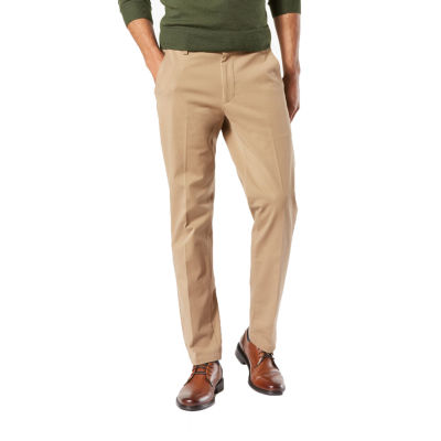 Dockers Workday Khaki With Smart 360 Flex Mens Slim Fit Flat Front Pant ...