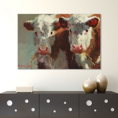 Cow Belles by Carolyne Hawley Canvas Print