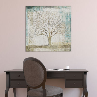 Solitary Tree Collage by All That Glitters CanvasPrint
