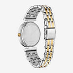 Citizen Womens Crystal Accent Two Tone Stainless Steel Bracelet Watch Er0216-67d