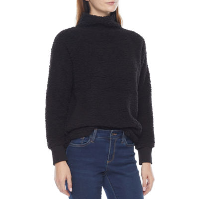 a.n.a Womens Long Sleeve Mock Neck Top Tall