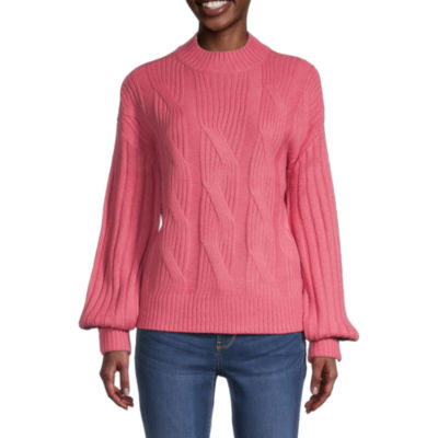 St john's bay on sale womens mock turtleneck