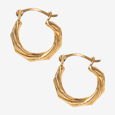 Child's 14K Gold Twist Hoop Earrings