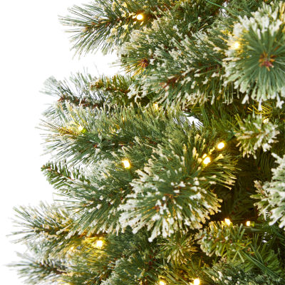 Nearly Natural Foot Pre-Lit Pine Christmas Tree