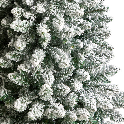 Nearly Natural 5 Foot Flocked Fir Christmas Tree