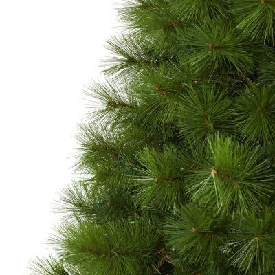 Nearly Natural 6 1/2 Foot Pre-Lit Pine Christmas Tree