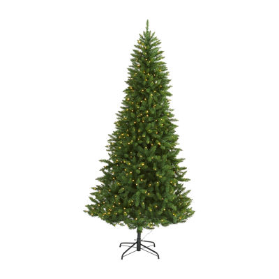 Nearly Natural 7 1/2 Foot Pre-Lit Fir Christmas Tree