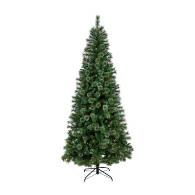 Nearly Natural 8 Foot Pre-Lit Pine Christmas Tree