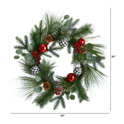 Nearly Natural Indoor Christmas Wreath