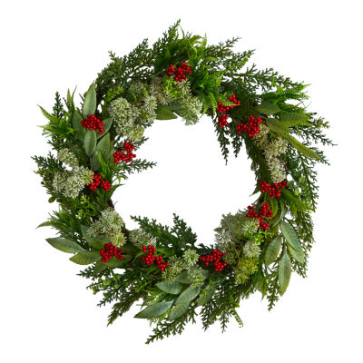 Nearly Natural Indoor Christmas Wreath