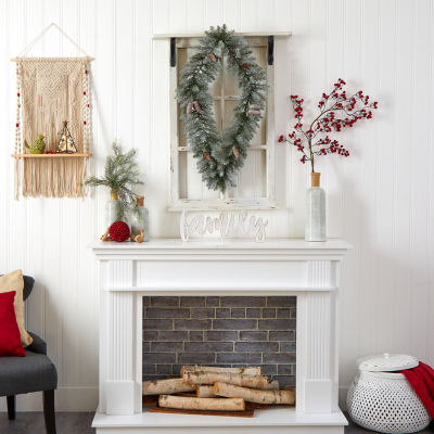 Nearly Natural Pre-Lit Wreath