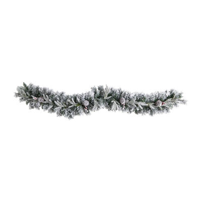 Nearly Natural Pre-Lit Indoor Christmas Garland