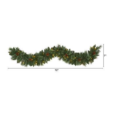 Nearly Natural Pre-Lit Indoor Garland