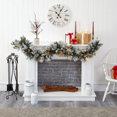 Nearly Natural Pre-Lit Indoor Garland