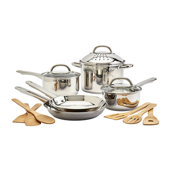 Tabletops Unlimited Basic Essentials 14-pc. Stainless Steel Cookware Set