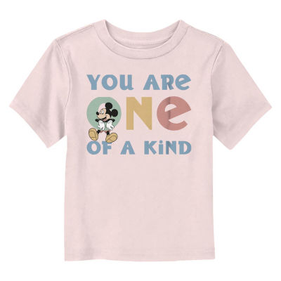 Disney Collection Toddler Girls Crew Neck Short Sleeve Mickey and Friends Mouse Graphic T-Shirt