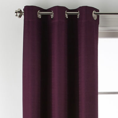 Distant Lands Maura Textured Solid 100% Blackout Grommet Top Single Curtain Panel