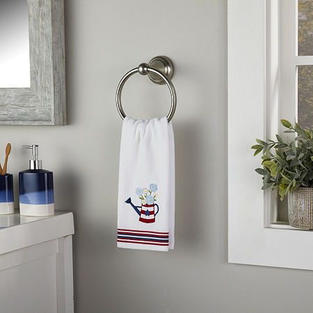 Saturday Knight Americana 2-pc. Americana Hand Towel, One Size, White