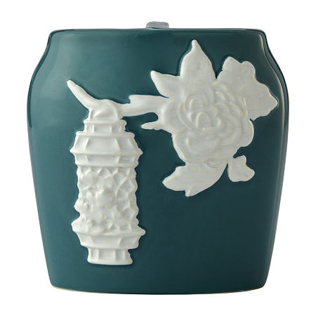 Saturday Knight Floral Lanterns Toothbrush Holder, One Size, Blue