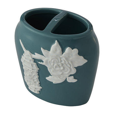 Saturday Knight Floral Lanterns Toothbrush Holder, One Size, Blue