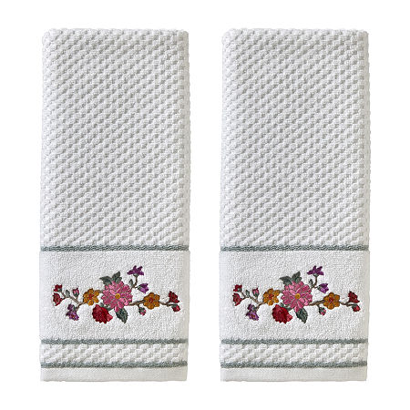 Saturday Knight Floral Totem 2-pc. Hand Towel, One Size, Blue