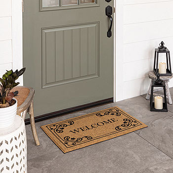 Mohawk Home Interlocking Black Rectangular Indoor or Outdoor Door
