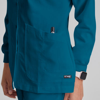 Barco® Grey's Anatomy™ 4450 4-Pocket Round Neck Warmup Scrub Jacket