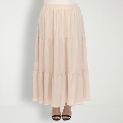 White Mark Womens Maxi Skirt - Plus