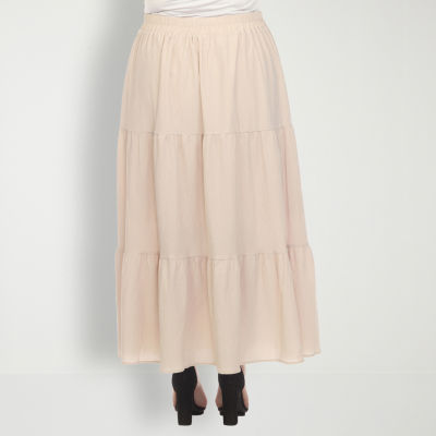 White Mark Womens Maxi Skirt - Plus