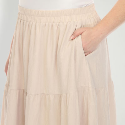 White Mark Womens Maxi Skirt - Plus