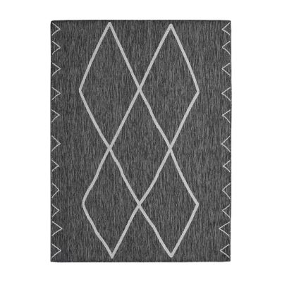 Madison Park Maya Moroccan Flatweave Skid Resistant Indoor Outdoor Rectangular Area Rug