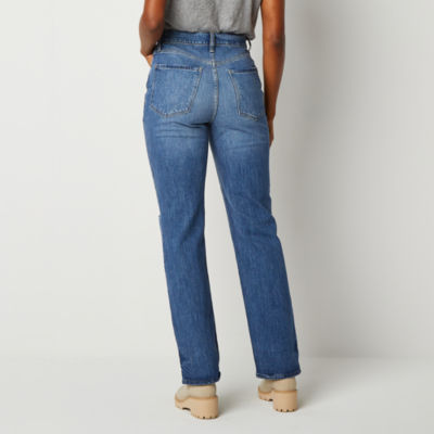 a.n.a Womens Highest Rise Straight Leg Jean